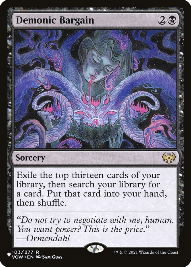 Demonic Bargain — The List VOW-103/5581