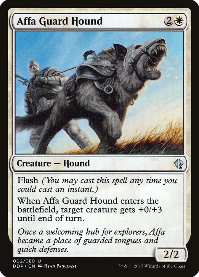 Affa Guard Hound — Duel Decks: Zendikar vs. Eldrazi 2/80