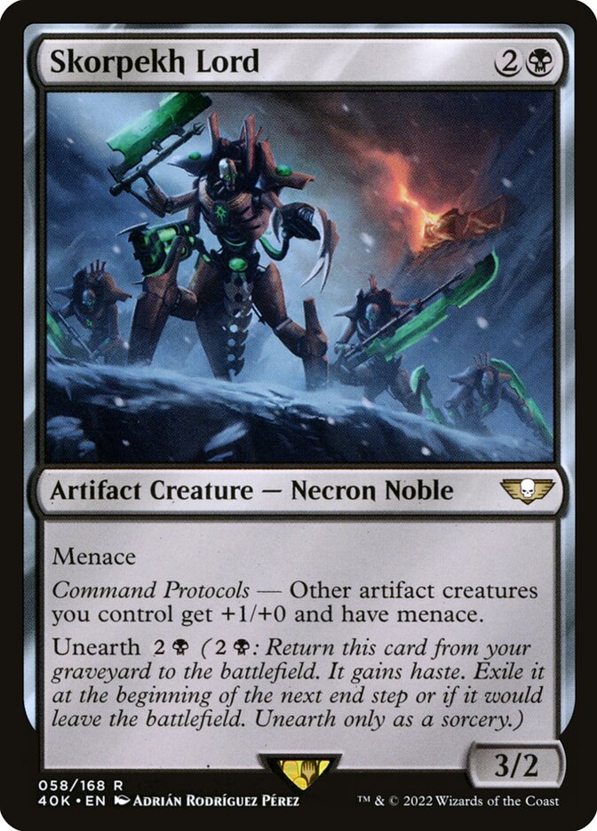 Skorpekh Lord — Warhammer 40,000 Commander 58/617