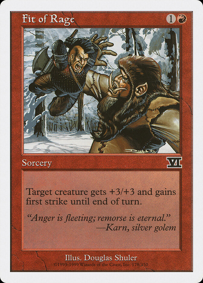 Accès de rage — Classic Sixth Edition 178/351
