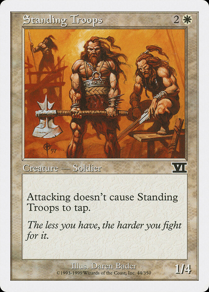 Standing Troops — Classic Sixth Edition 44/351