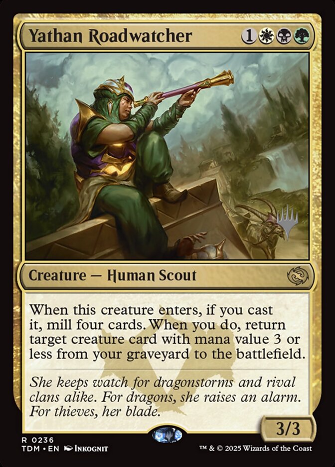 Yathan Roadwatcher — Tarkir: Dragonstorm Promos 236p/160