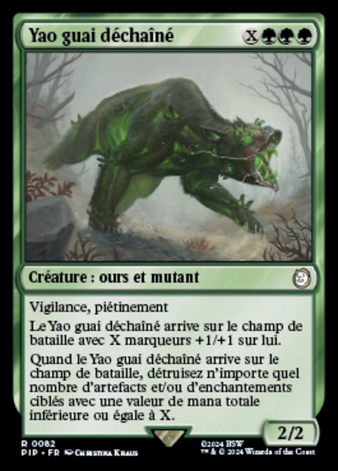 Yao guai déchaîné — Fallout 82/1068