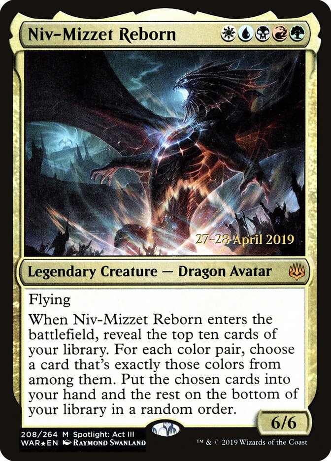 Niv-Mizzet Reborn — War of the Spark Promos 208s/176