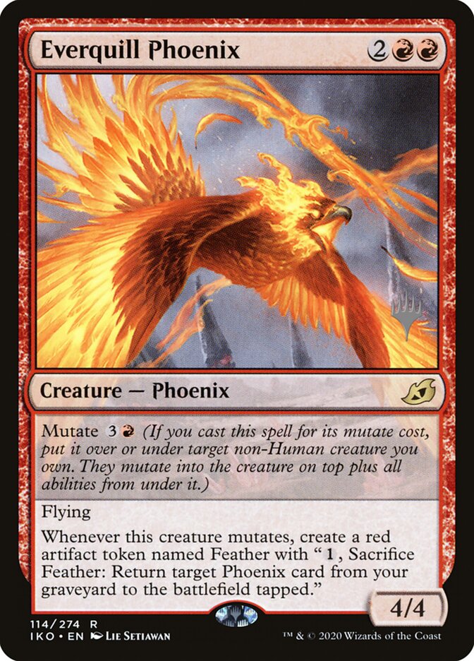 Everquill Phoenix — Ikoria: Lair of Behemoths Promos 114p/137