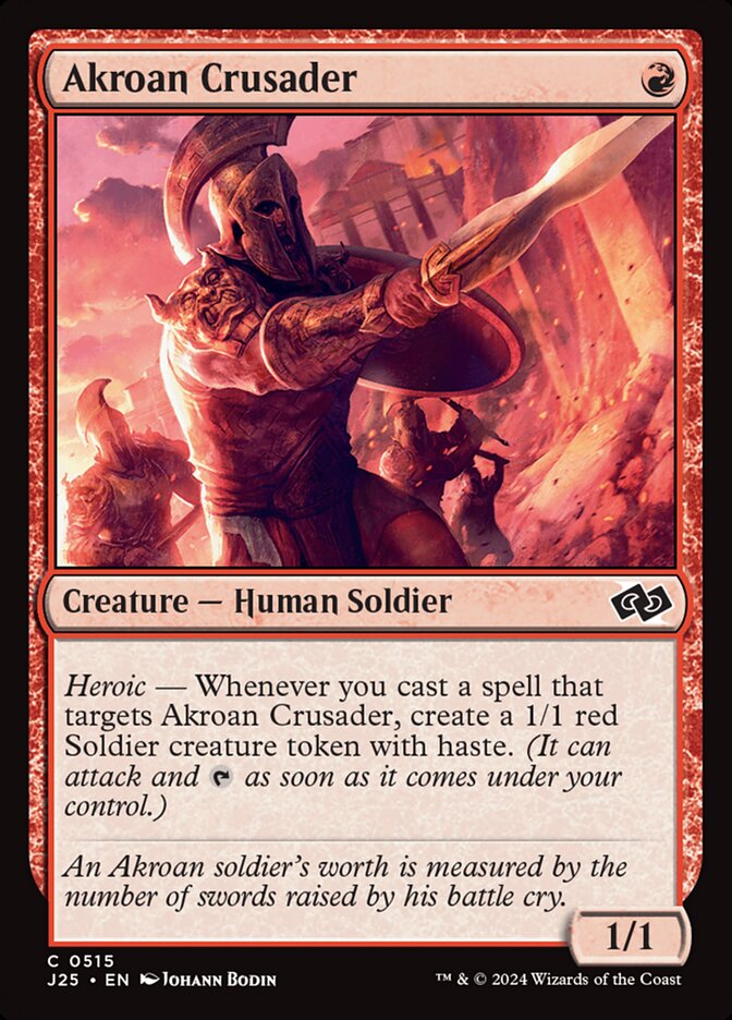 Akroan Crusader — Foundations Jumpstart 515/779