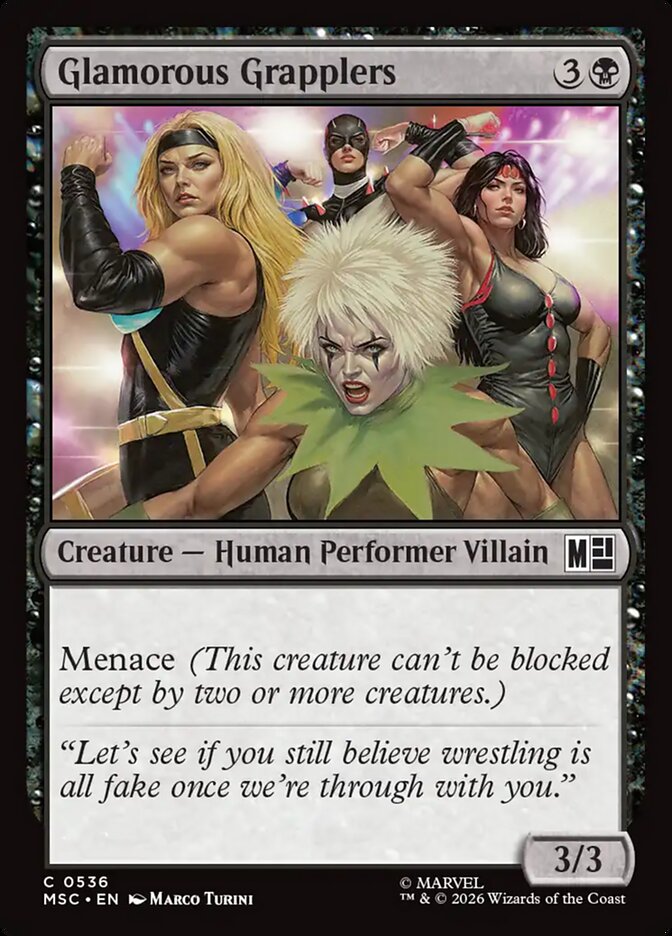 Glamorous Grapplers — Marvel Super Heroes Commander 536/866