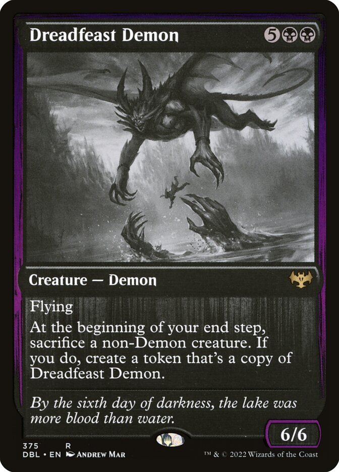 Dreadfeast Demon — Innistrad: Double Feature 375/535