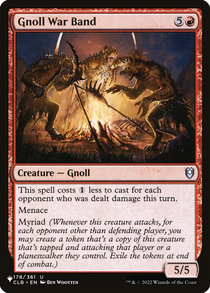 Gnoll War Band — The List CLB-178/5581