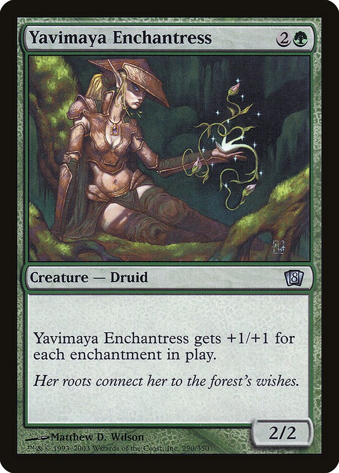 Yavimaya Enchantress — Eighth Edition 290★/710