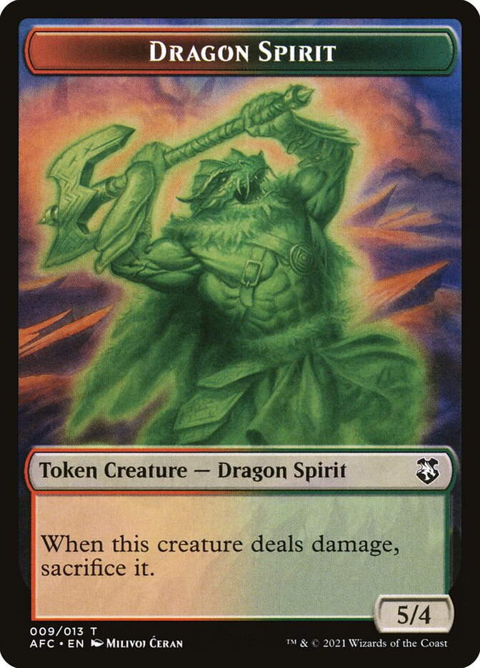 Dragon Spirit — Forgotten Realms Commander Tokens 9/13