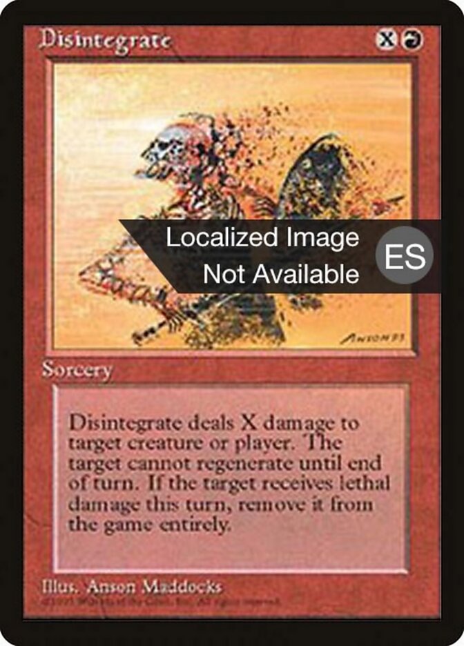 Disintegrate — Fourth Edition Foreign Black Border 185/378