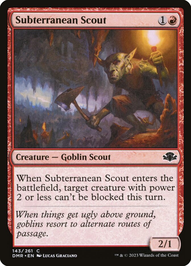 Subterranean Scout — Dominaria Remastered 143/457
