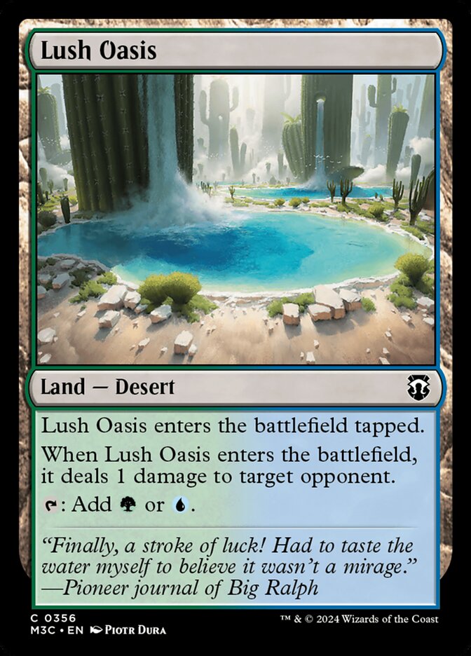Lush Oasis — Modern Horizons 3 Commander 356/398