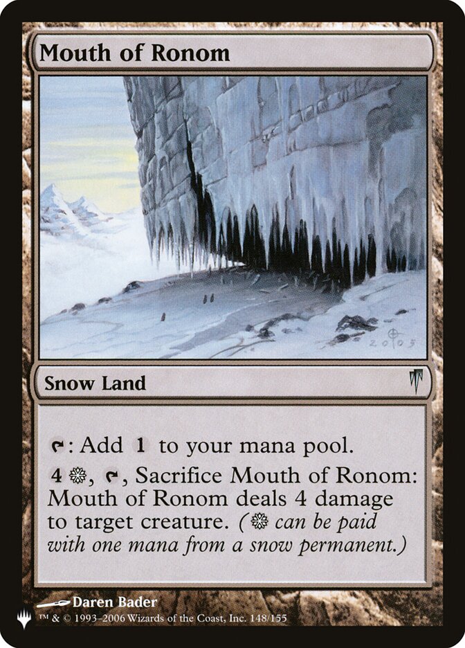 Mouth of Ronom — The List CSP-148/5581