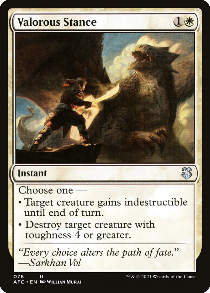 Posture valeureuse — Forgotten Realms Commander 76/331