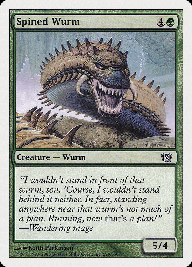 Spined Wurm — Eighth Edition 279/710