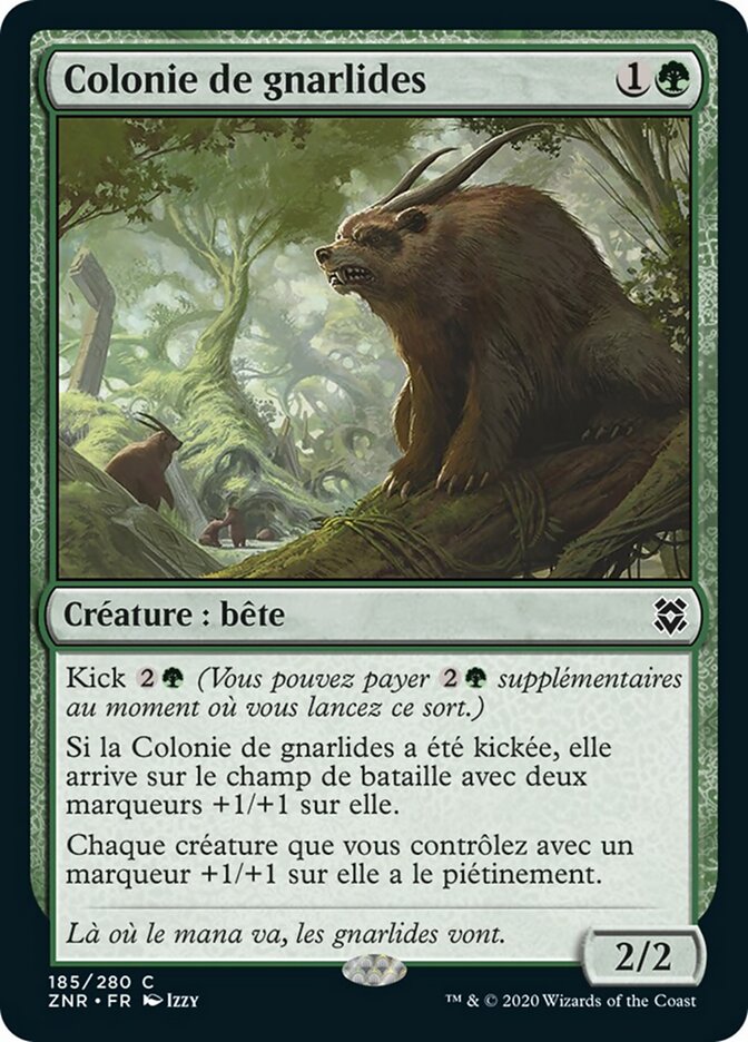 Colonie de gnarlides — Zendikar Rising 185/406
