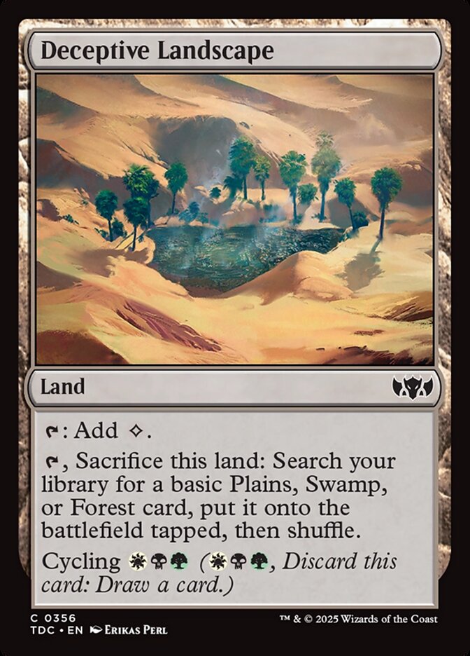 Deceptive Landscape — Tarkir: Dragonstorm Commander 356/413