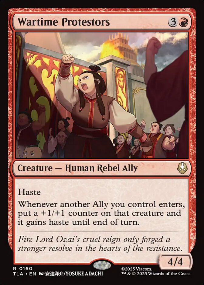 Wartime Protestors — Avatar: The Last Airbender 160/394