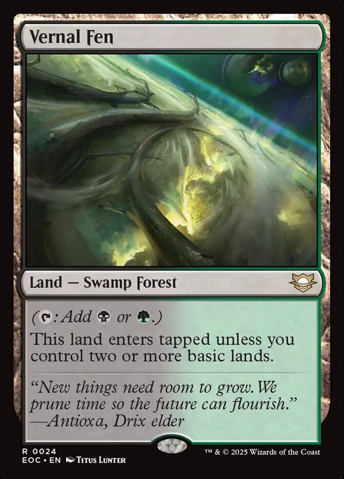 Vernal Fen — Edge of Eternities Commander 24/191
