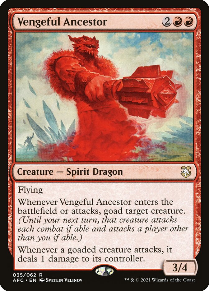 Ancêtre vengeur — Forgotten Realms Commander 35/331