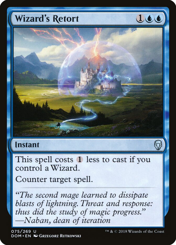 Wizard's Retort — Dominaria 75/280