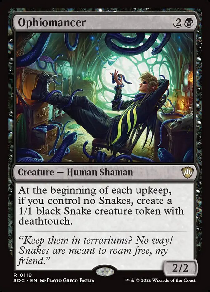 Ophiomancer — Secrets of Strixhaven Commander 118/426