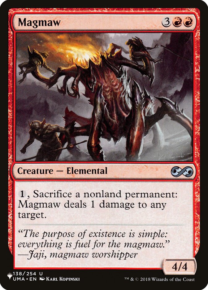 Magmaw — The List UMA-138/5581