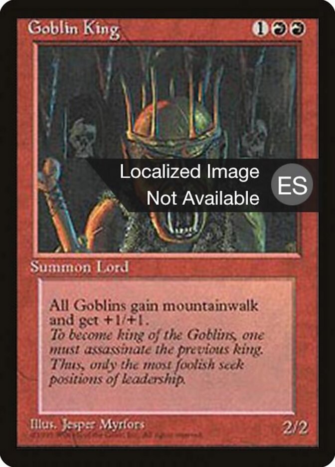 Goblin King — Fourth Edition Foreign Black Border 198/378