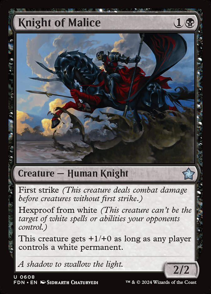 Knight of Malice — Foundations 608/771