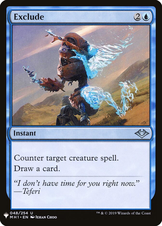 Exclude — The List MH1-48/5581