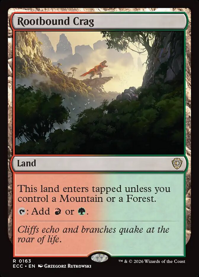 Rootbound Crag — Lorwyn Eclipsed Commander 163/176
