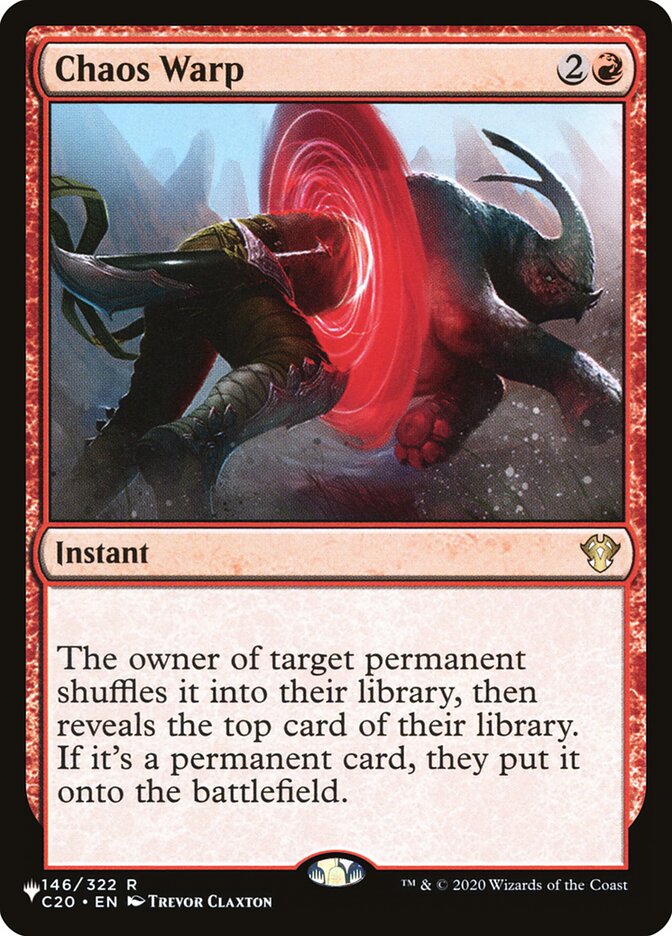 Chaos Warp — The List C20-146/5581
