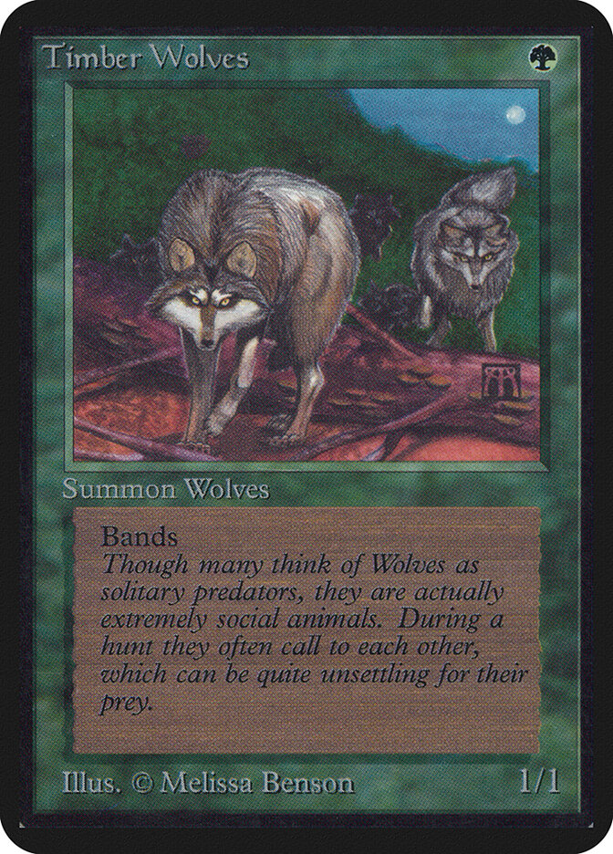Timber Wolves — Limited Edition Alpha 219/295