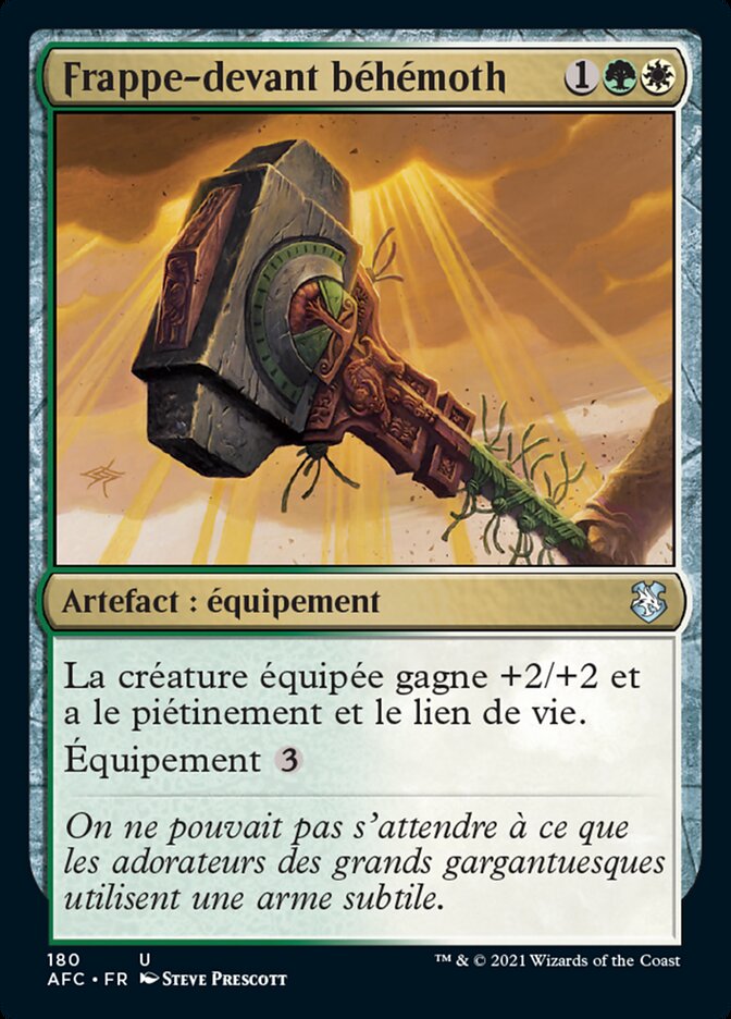 Frappe-devant béhémoth — Forgotten Realms Commander 180/331
