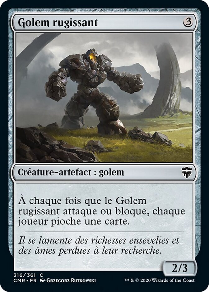 Golem rugissant — Commander Legends 316/718