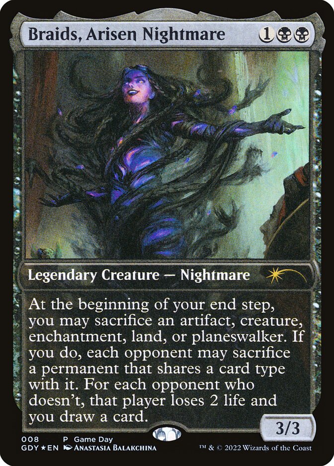 Braids, Arisen Nightmare — Game Day Promos 8/9