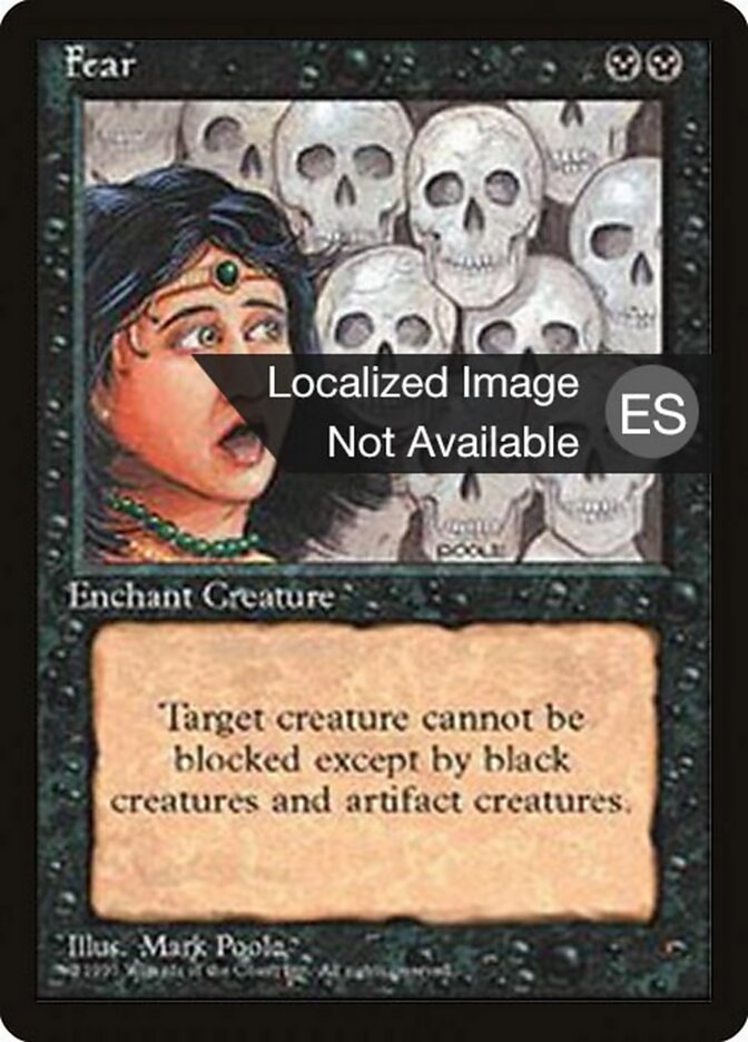 Fear — Fourth Edition Foreign Black Border 137/378