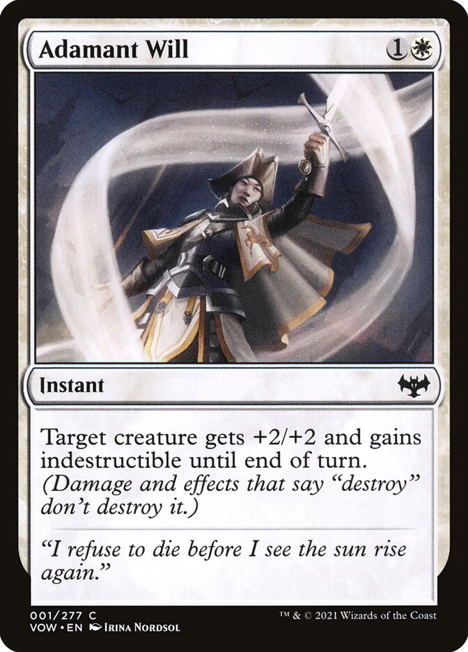 Adamant Will — Innistrad: Crimson Vow 1/423