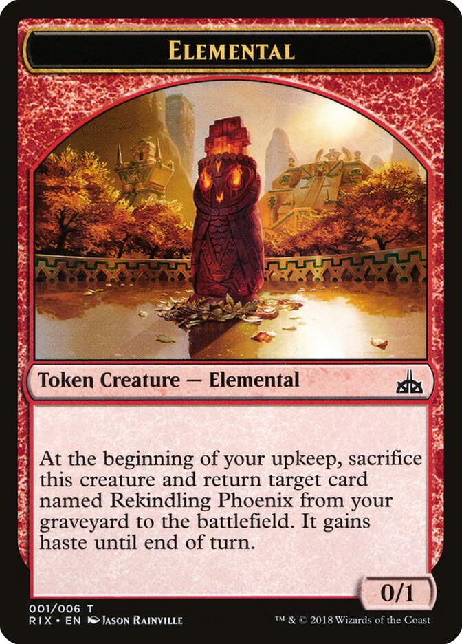 Elemental — Rivals of Ixalan Tokens 1/7