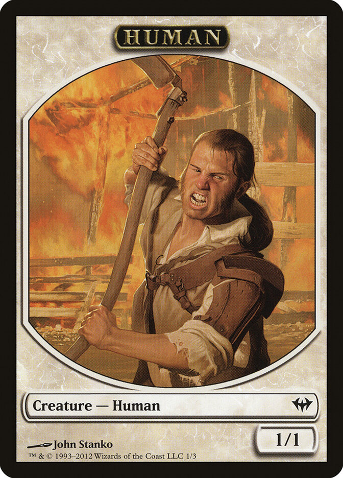 Human — Dark Ascension Tokens 1/4