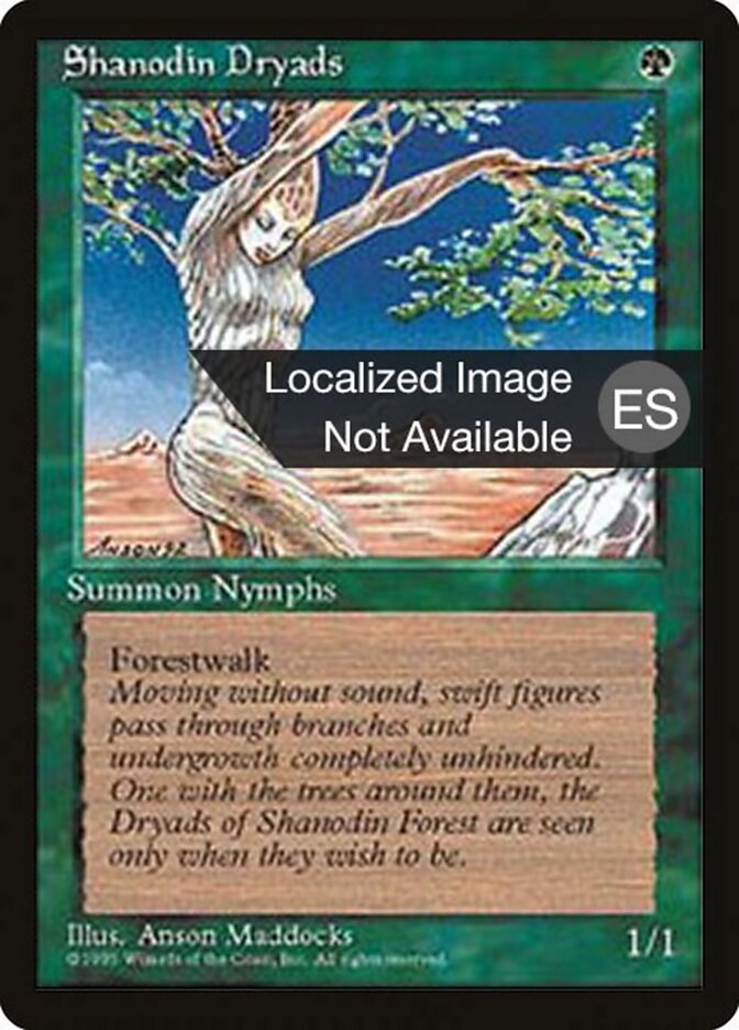 Shanodin Dryads — Fourth Edition Foreign Black Border 271/378