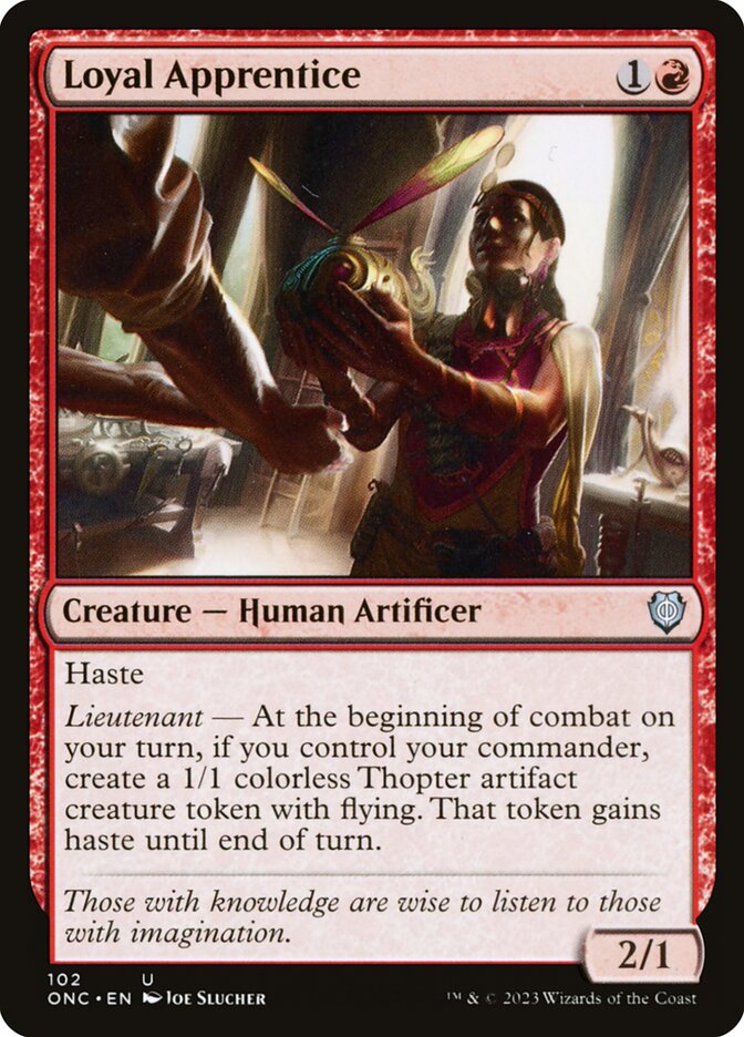 Loyal Apprentice — Phyrexia: All Will Be One Commander 102/174