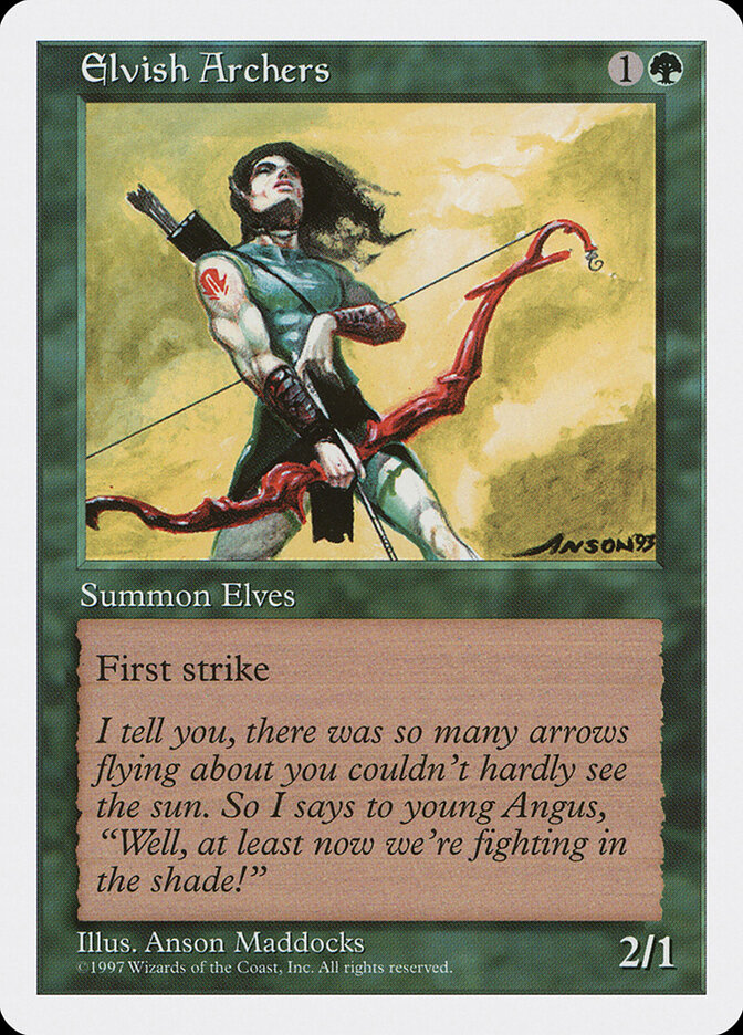 Archers elfes — Fifth Edition 292/455