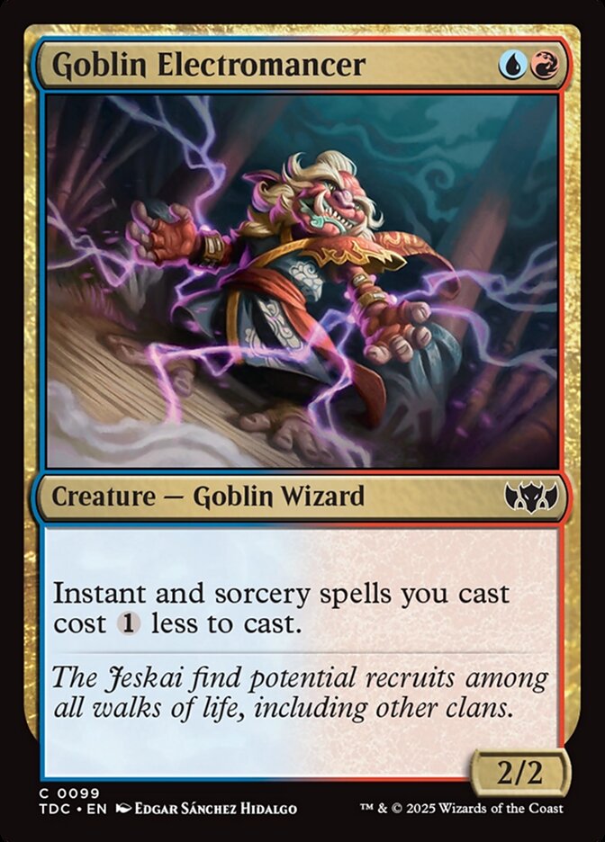 Goblin Electromancer — Tarkir: Dragonstorm Commander 99/413