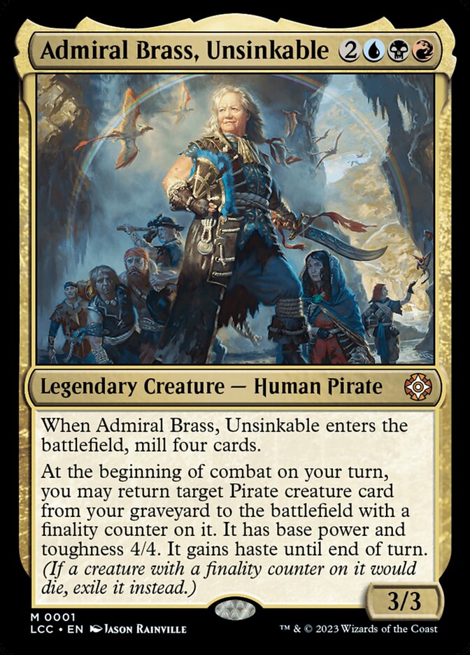 Admiral Brass, Unsinkable — The Lost Caverns of Ixalan Commander 1/370