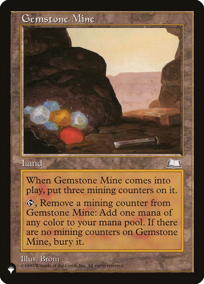 Gemstone Mine — The List WTH-164/5581
