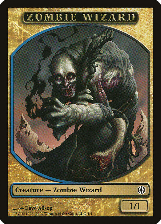Zombie Wizard — Alara Reborn Tokens 4/4