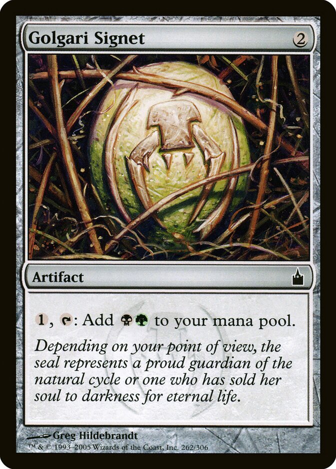Cachet de Golgari — Ravnica: City of Guilds 262/306